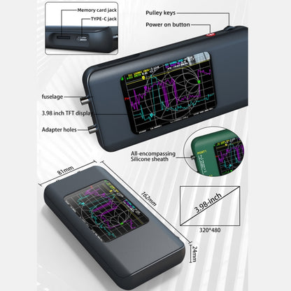 BSIDE P5 Handheld Vector Network Analyser Colorful Screen Network Tester - Lan Cable and Tools by BSIDE | Online Shopping UK | buy2fix