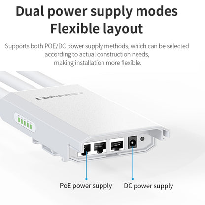 COMFAST CF-EW85 1300Mbps 2.4G/5.8G Gigabit Wireless AP Signal Amplifier Supports DC/POE Power Supply US Plug - Broadband Amplifiers by COMFAST | Online Shopping UK | buy2fix