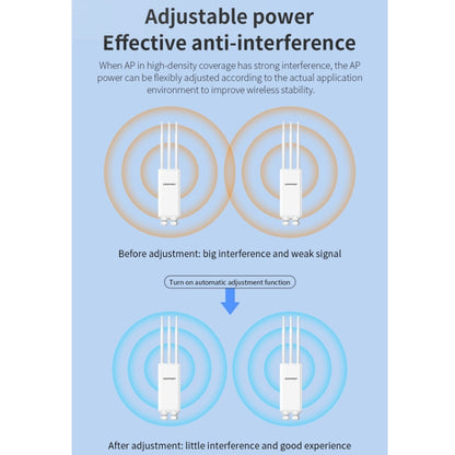 COMFAST CF-EW85 1300Mbps 2.4G/5.8G Gigabit Wireless AP Signal Amplifier Supports DC/POE Power Supply UK Plug - Broadband Amplifiers by COMFAST | Online Shopping UK | buy2fix