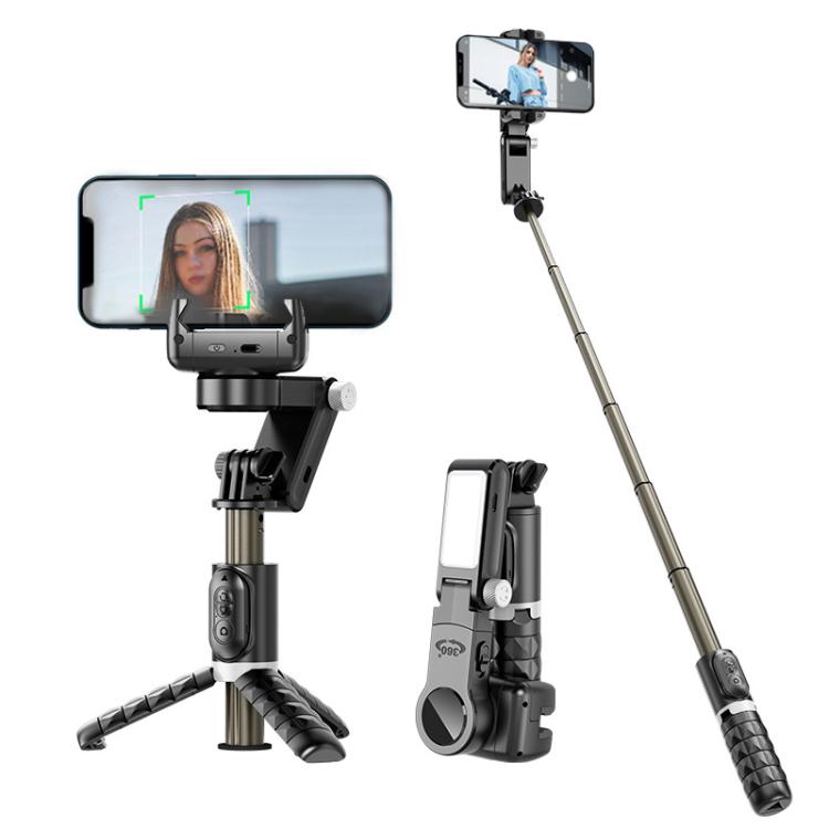 TokQi Q18 Desktop Wireless Remote Control Handheld Gimbal Stabilizer Fill Light Selfie Stick Tripod(Black) - Selfie Sticks by TokQi | Online Shopping UK | buy2fix