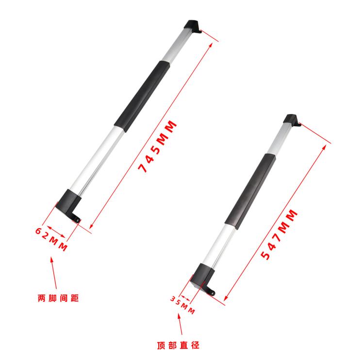 RV Screen Three-section Split Telescopic Rod L-shaped Replacement Handle, Specifications: Left Hand - Door Handles by buy2fix | Online Shopping UK | buy2fix