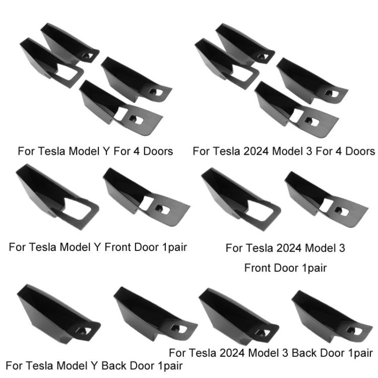 For Tesla Convenient Door Inner Handle Storage Box, Model: 2024 Model 3 For 4 Doors - Stowing Tidying by buy2fix | Online Shopping UK | buy2fix