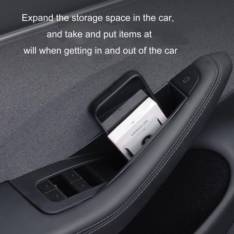 For Tesla Convenient Door Inner Handle Storage Box, Model: Model Y Front Door 1pair - Stowing Tidying by buy2fix | Online Shopping UK | buy2fix