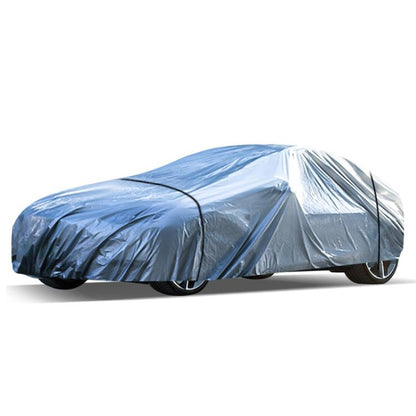 Car PE Film Waterproof And Dustproof Four Seasons Universal Coat Cover, Size: S(Silver Gray) - PE Material by buy2fix | Online Shopping UK | buy2fix