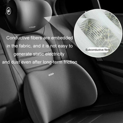 Car Mmemory Foam Support Driving Cushion, Color: Gray Headrest - Seat Accessories by buy2fix | Online Shopping UK | buy2fix