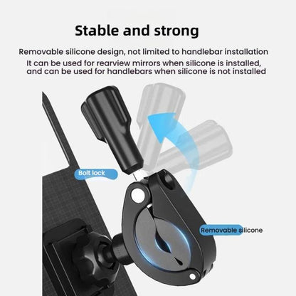 Bicycle Holder Waterproof Pouch Bag Bike Motorcycle Handlebar Mirror Phone Stand Mount, Size: L - Holders by buy2fix | Online Shopping UK | buy2fix