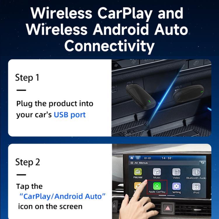 Original Carplay Wired To Wireless Box Adapter Car Connect Android Box, Model: MINI SE X1AIR Black - Car MP3 & MP4 & MP5 by buy2fix | Online Shopping UK | buy2fix