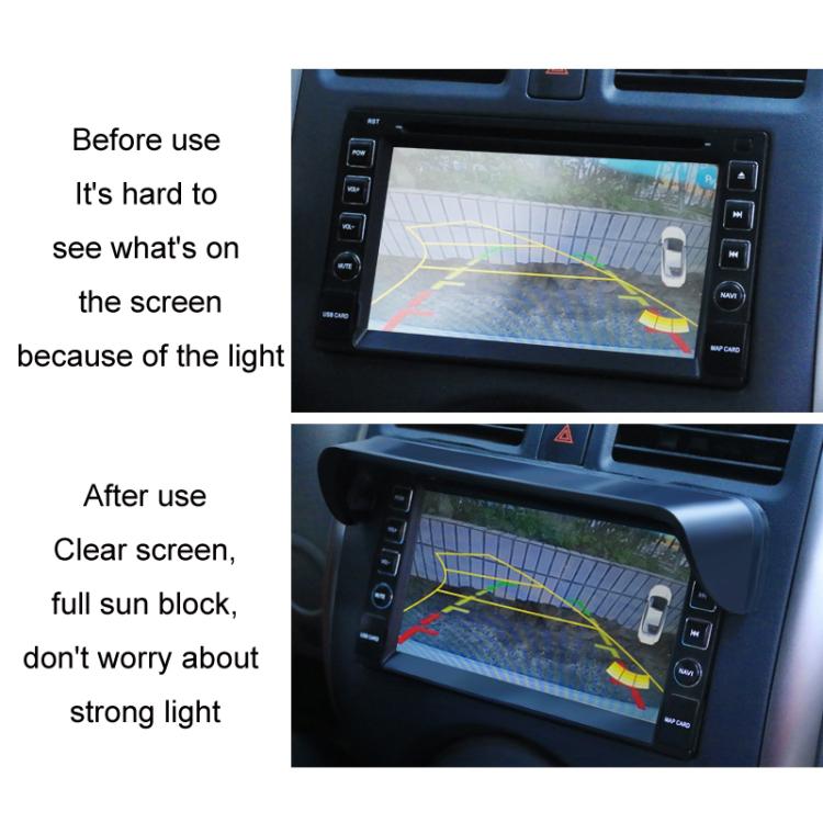 Car Navigation Display Universal Sun Visor, Size: Carbon Pattern S - Car Interior Mouldings by buy2fix | Online Shopping UK | buy2fix