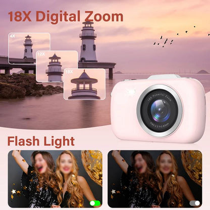 G7-A 2.8-inch 18X Digital Zoom 4K HD Beauty Digital Camera(White) - Children Cameras by buy2fix | Online Shopping UK | buy2fix