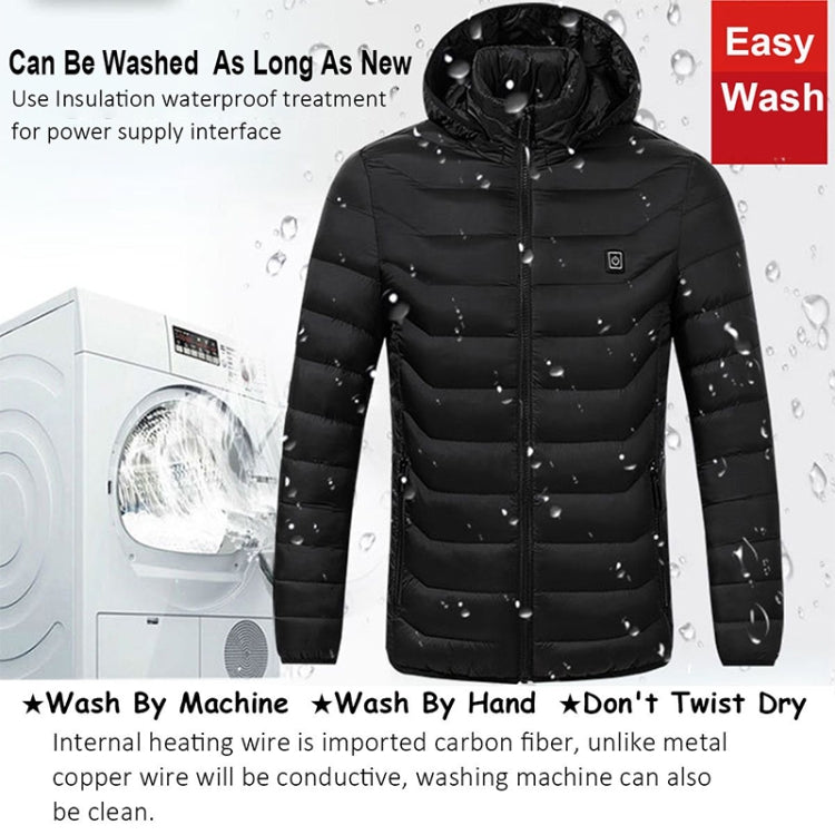 Winter Smart Electric Heating Hooded Jacket, Size:M(Red) - Down Jackets by buy2fix | Online Shopping UK | buy2fix