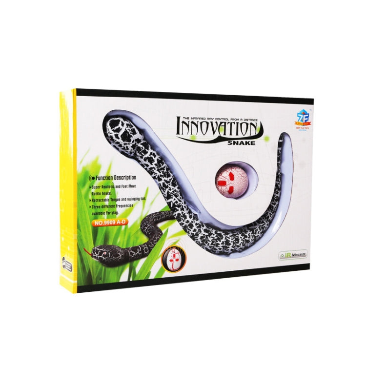 Tricky Funny Toy Infrared Remote Control Scary Creepy Snake, Size: 38*3.5cm(Black) -  by buy2fix | Online Shopping UK | buy2fix