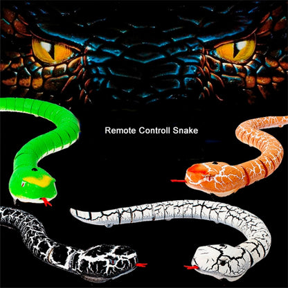 Tricky Funny Toy Infrared Remote Control Scary Creepy Snake, Size: 38*3.5cm(Black) -  by buy2fix | Online Shopping UK | buy2fix