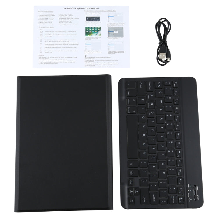 A500S Detachable Bluetooth Backlight Keyboard Ultrathin Horizontal Flip Leather Tablet Case with Holder for Samsung Galaxy Tab A7 10.4 (2020) T500 / T505(Black) - Samsung Keyboard by buy2fix | Online Shopping UK | buy2fix