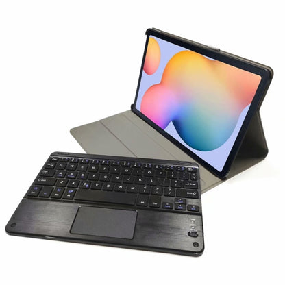 DY-E10 2 in 1 Removable Bluetooth Keyboard + Protective Leather Tablet Case with Touchpad & Holder for Lenovo Tab E10(Blue) - Lenovo Keyboard by buy2fix | Online Shopping UK | buy2fix