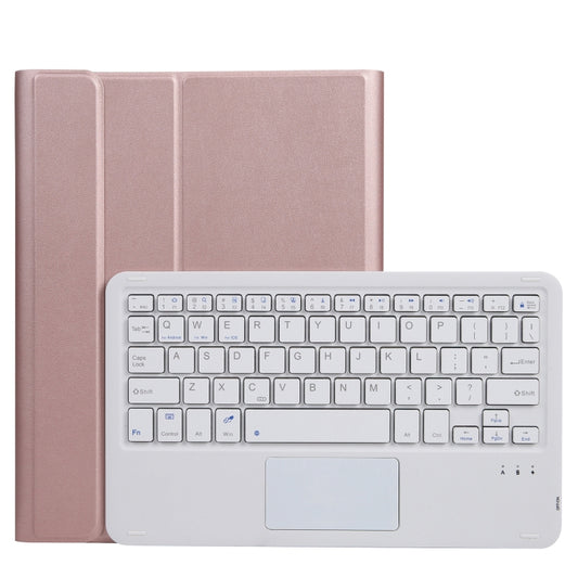 A11-A 2 in 1 Removable Bluetooth Keyboard + Protective Leather Tablet Case with Touchpad & Holder for iPad Pro 11 2021 / 2020 / 2018, iPad Air 2020(Rose Gold) - For iPad Pro by buy2fix | Online Shopping UK | buy2fix