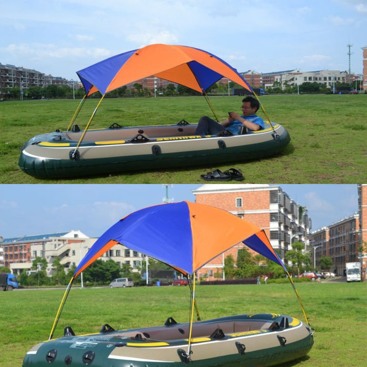 68349 Folding Awning Canoe Rubber Inflatable Boat Parasol Tent for 3 Person,Boat is not Included - Marine Accessories & Parts by buy2fix | Online Shopping UK | buy2fix