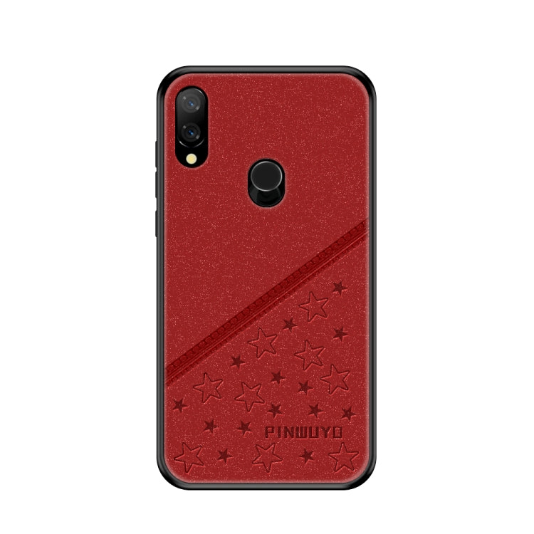PINWUYO Full Coverage Waterproof Shockproof PC+TPU+PU Case for Xiaomi Redmi Note 7 (Red) - Xiaomi Cases by PINWUYO | Online Shopping UK | buy2fix