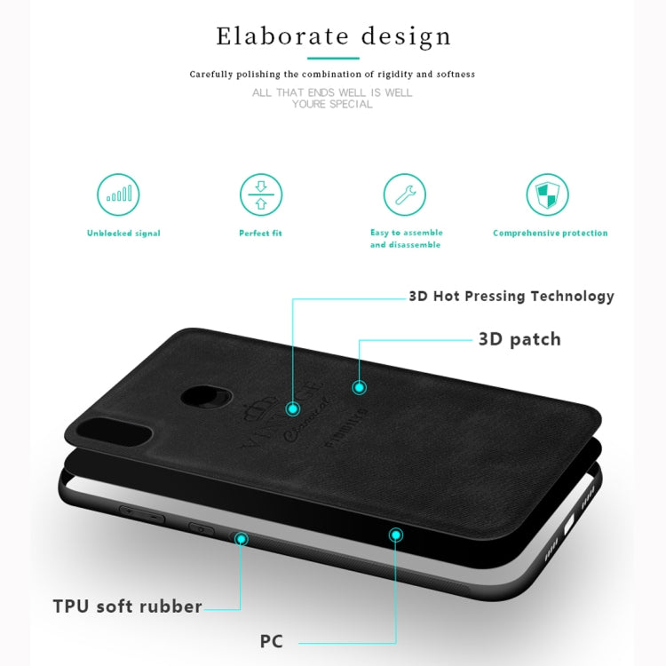 PINWUYO Shockproof Waterproof Full Coverage PC + TPU + Skin Protective Case for Xiaomi Mi Max 3 (Grey) - Xiaomi Cases by PINWUYO | Online Shopping UK | buy2fix