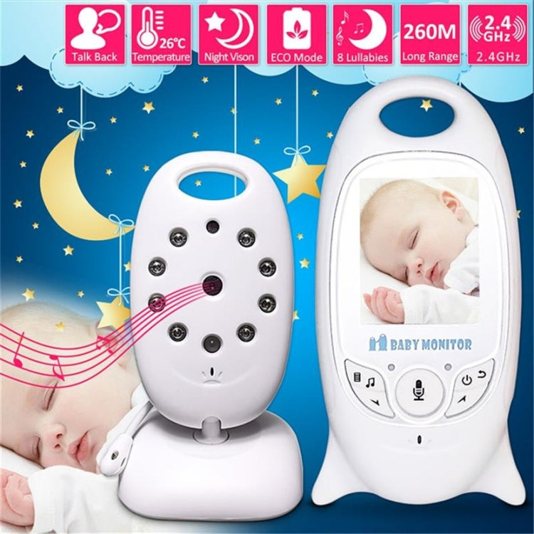 VB601 2.0 inch LCD Screen Hassle-Free Portable Baby Monitor, Support Two Way Talk Back, Night Vision(US Plug) - Security by buy2fix | Online Shopping UK | buy2fix