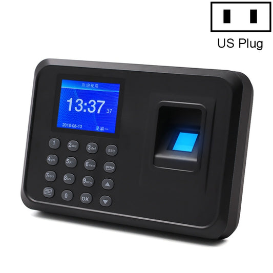 F01 Fingerprint Time Attendance Machine with 2.4 inch TFT Screen, US Plug - Security by buy2fix | Online Shopping UK | buy2fix