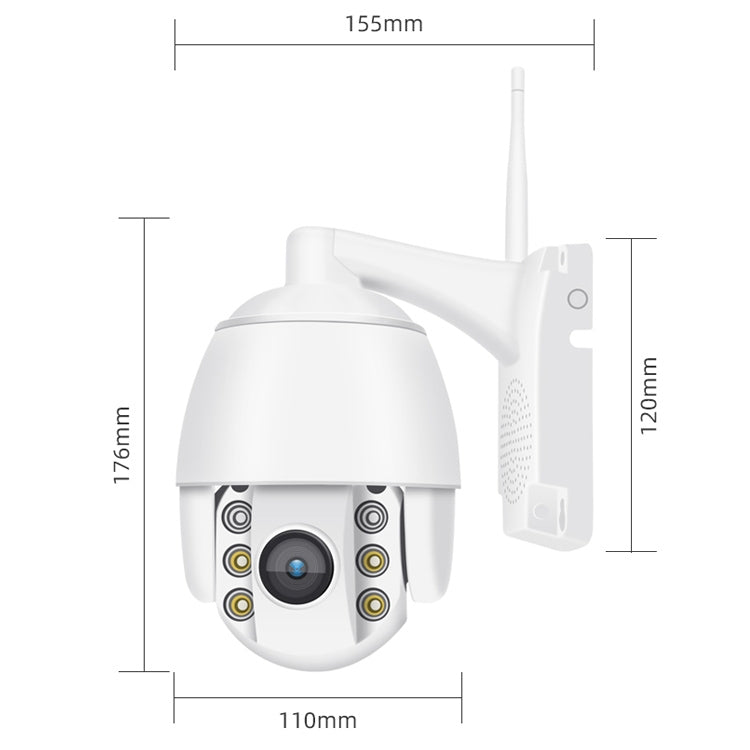 QX2 4G (EU Version) 1080P HD 360 Degrees Panoramic Day and Night Full-color Waterproof Smart Camera, Support Motion Detection / Two-way Voice / TF Card, AU Plug - Security by buy2fix | Online Shopping UK | buy2fix