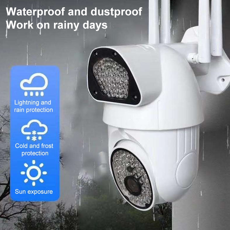 QX37 1080P WiFi High-definition Surveillance Camera Outdoor Dome Camera, Support Night Vision & Two-way Voice & Motion Detection(EU Plug) - Security by buy2fix | Online Shopping UK | buy2fix
