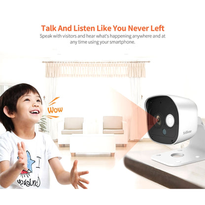 SriHome SH029 3.0 Million Pixels 1296P HD AI Camera, Support Two Way Talk / Motion Detection / Humanoid Detection / Night Vision / TF Card, US Plug - Security by SriHome | Online Shopping UK | buy2fix