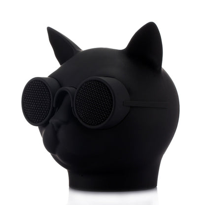 T8 Mini Cat Shape Stereo Wireless Bluetooth Speaker, Support Hands-free / TF Card / FM(Black) - Mini Speaker by buy2fix | Online Shopping UK | buy2fix