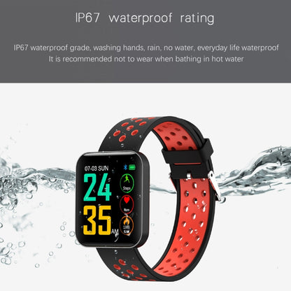 S88 1.54 inches TFT Color Screen Smart Bracelet IP67 Waterproof, Silicone Watchband, Support Call Reminder /Heart Rate Monitoring /Sleep Monitoring /Sedentary Reminder /Blood Pressure Monitoring(Green) - Smart Wear by buy2fix | Online Shopping UK | buy2fix