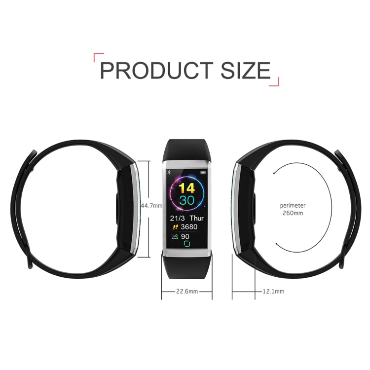 TD19 1.14 inches IPS Screen Smart Bracelet IP67 Waterproof, Support Call Reminder / Heart Rate Monitoring / Blood Pressure Monitoring / Sleep Monitoring /  Remote Camera (Blue) - Smart Wear by buy2fix | Online Shopping UK | buy2fix