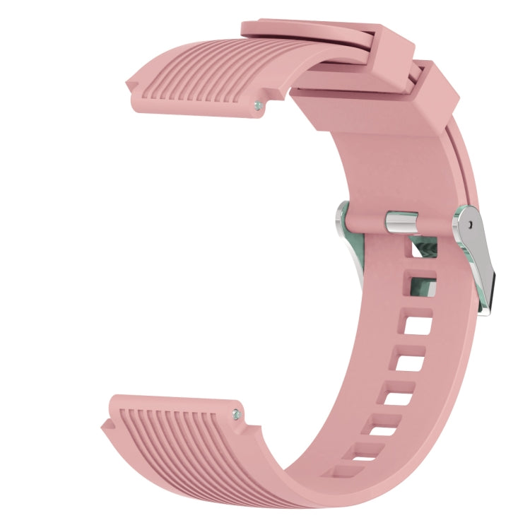 Vertical Grain Watch Band for Galaxy Watch 46mm(Pink) - Smart Wear by buy2fix | Online Shopping UK | buy2fix