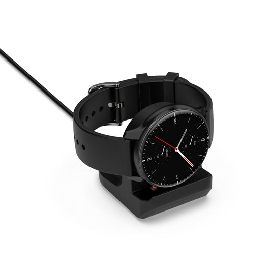 For Amazfit T-Rex 2 Smartwatch Silicone Charging Bracket (Black) - Smart Wear by buy2fix | Online Shopping UK | buy2fix