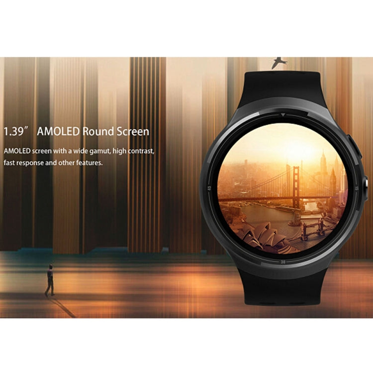 Z10 400*400 Pixel AMOLED 1.39 Inch Round Touch Screen Display Smart Watch, IP54 Waterproof, Support Pedometer / Heart Rate Monitor / GPS Navigation / Notification Remind / Call Reminder / Camera Remot ... rol / Calories Burned, Support Android 5.1(Silver) - Smart Wear by buy2fix | Online Shopping UK | buy2fix