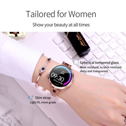 AK15 Fashion Smart Female Bracelet, 1.08 inch Color LCD Screen, IP67 Waterproof, Support Heart Rate Monitoring / Sleep Monitoring / Remote Photography (Blue) - Smart Wear by buy2fix | Online Shopping UK | buy2fix