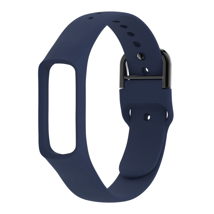 Smart Watch Pure Color Silicone Watch Band for Galaxy Fit-e (Dark Blue) - Smart Wear by buy2fix | Online Shopping UK | buy2fix