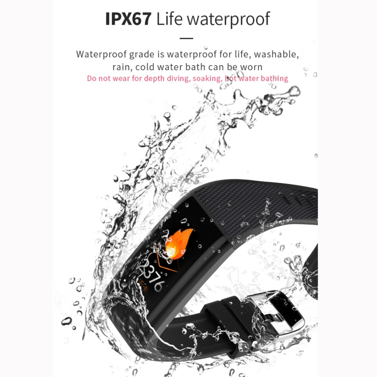 C20 1.14 inch IPS Touch Screen IPX67 Waterproof Smartwatch, Support Call Reminder/ Heart Rate Monitoring /Blood Pressure Monitoring/ Sleep Monitoring(Red) - Smart Wear by buy2fix | Online Shopping UK | buy2fix