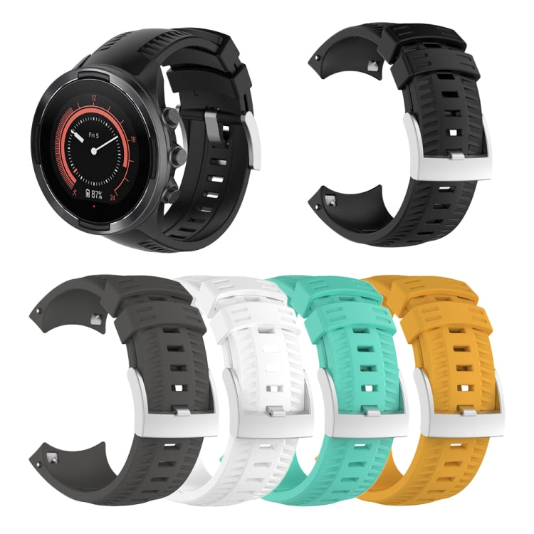 Silicone  Watch Band for SUUNTO 9(Black) - Smart Wear by buy2fix | Online Shopping UK | buy2fix