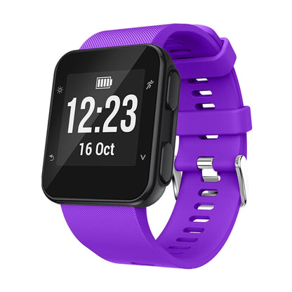 Silicone Sport Watch Band for Garmin Forerunner 35(Purple) - Smart Wear by buy2fix | Online Shopping UK | buy2fix