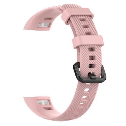 Smart Watch Silicone Watch Band for Huawei Honor Band 4 / Band 5(Pink) - Smart Wear by buy2fix | Online Shopping UK | buy2fix