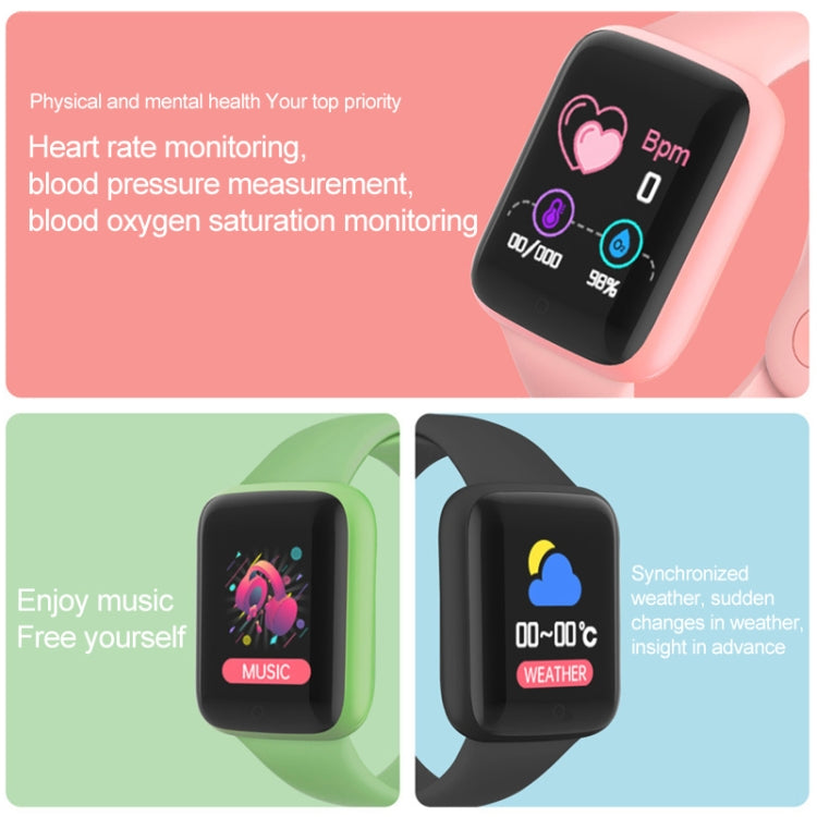 Y68M 1.44 inch Smart Watch, Support Heart Rate Blood Pressure Blood Oxygen Monitoring (Pink) - Smart Wear by buy2fix | Online Shopping UK | buy2fix