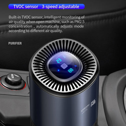 JOYROOM HL-CY019  Sky Series Cold Light Screen Car Air Purifier(Black) - In Car by JOYROOM | Online Shopping UK | buy2fix