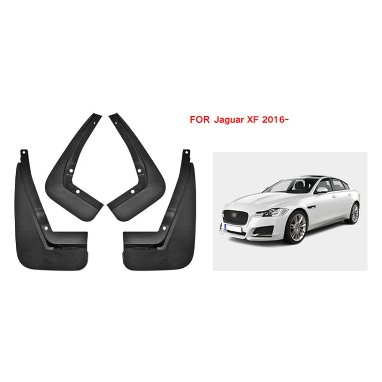 For Jaguar XF 2016 4pcs/Set Car Auto Soft Plastic Splash Flaps Fender Guard - Mudguards by buy2fix | Online Shopping UK | buy2fix