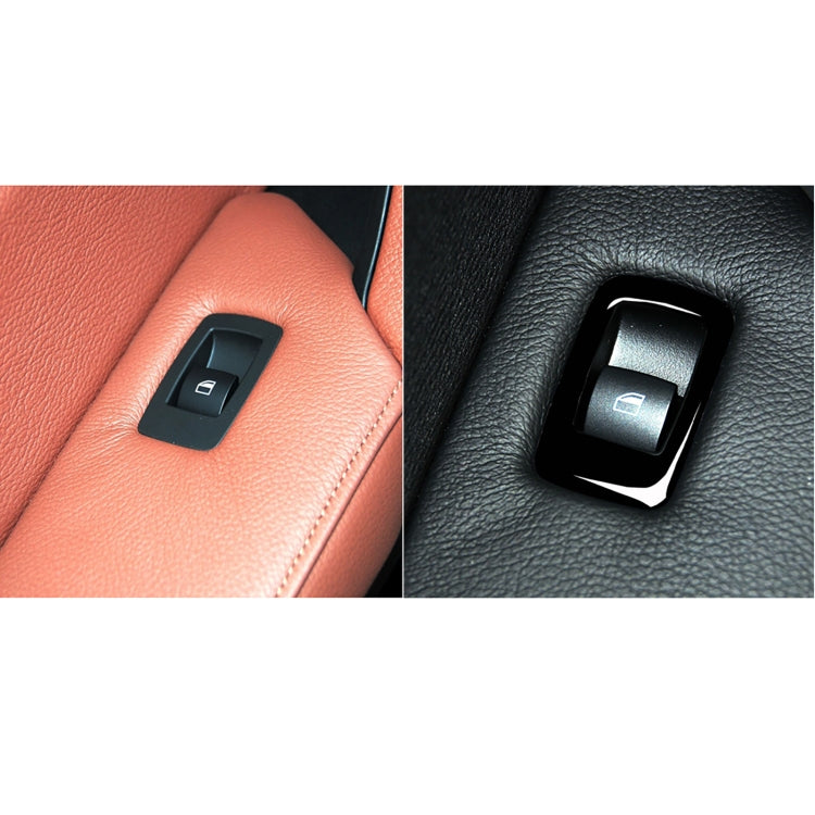 Car Left Drive Window Lift Panel + Start Button Decorative Sticker for BMW X5 E70 2008-2013 / X6 E71 2009-2014(Black) - In Car by buy2fix | Online Shopping UK | buy2fix