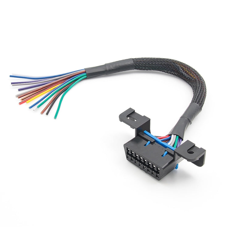 18AWG OBD 16 Pin OBD Cable Opening Line OBD 2 Extension Cable, Cable Length: 30cm - Cables & Connectors by buy2fix | Online Shopping UK | buy2fix