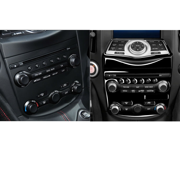 For Nissan 370Z Z34 2009- 5 in 1 Car AC Adjustment Panel Decorative Sticker, Left and Right Drive Universal (Black) - In Car by buy2fix | Online Shopping UK | buy2fix