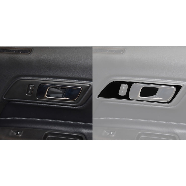 For Ford Mustang 2015-2020 Car Door Panel Decorative Sticker, Left and Right Drive Universal (Black) - In Car by buy2fix | Online Shopping UK | buy2fix