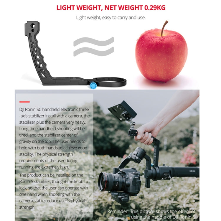 YELANGU A69 Lifting Handle Pot Handheld Stabilizer Extension Mount for DJI Ronin SC (Black) - DJI & GoPro Accessories by YELANGU | Online Shopping UK | buy2fix