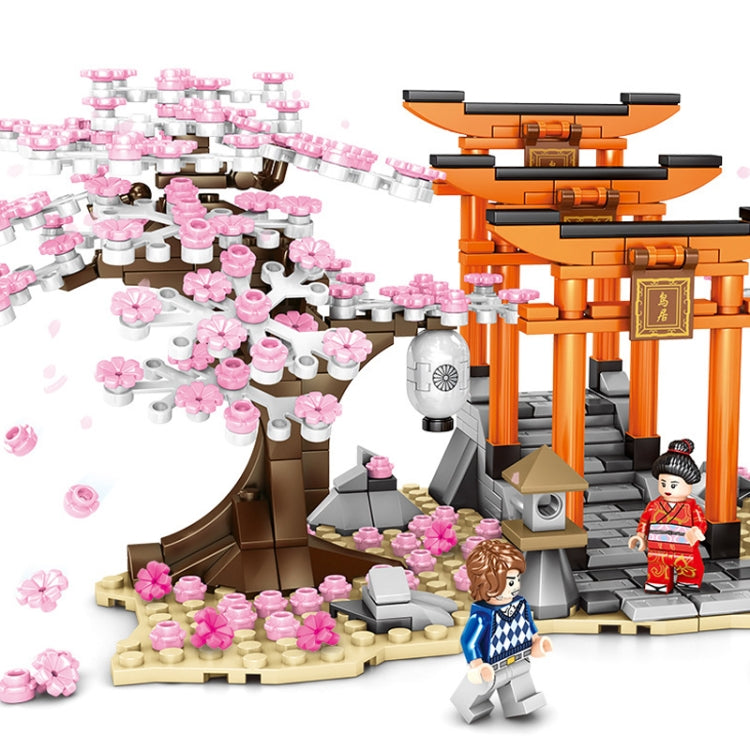 SEMBO 601075 Cherry Blossom Series Puzzle Assembled Toy Small Particle Building Blocks - Building Blocks by buy2fix | Online Shopping UK | buy2fix