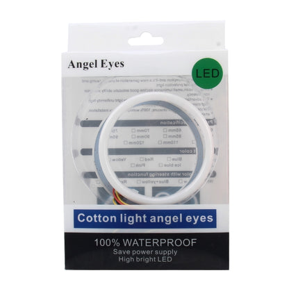 2 PCS 3inch 6W White Light + Yellow Light Car Angel Eyes Light, DC 12V Cable Length: 50cm - Eagle Eye Lamps by buy2fix | Online Shopping UK | buy2fix