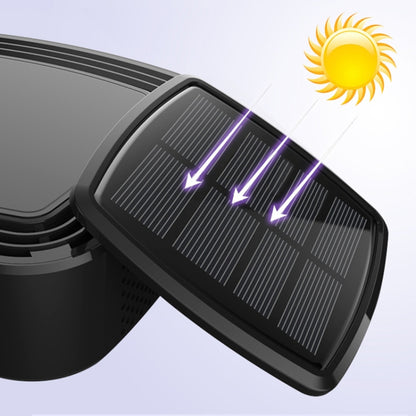 XJ-005 Car / Household Solar Energy Smart Touch Control Air Purifier Negative Ions Air Cleaner(Black) - In Car by buy2fix | Online Shopping UK | buy2fix